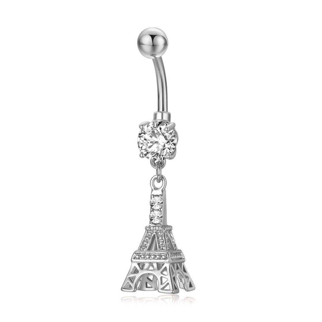 Eiffel Tower Belly Rings Body Jewelry Belly Button Rings Etsy