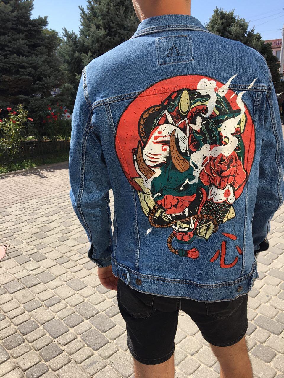 Japanese Custom Denim Jacket for Men 