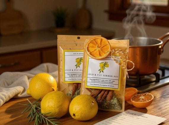 Simmer Pots, Stovetop Potpourri, Cold and Flu, Simmer Pots, Dried Fruits, Gifts