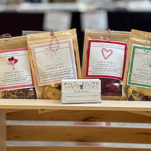 Love Simmer Pot Set, Dried Botanicals, Aromatherapy
