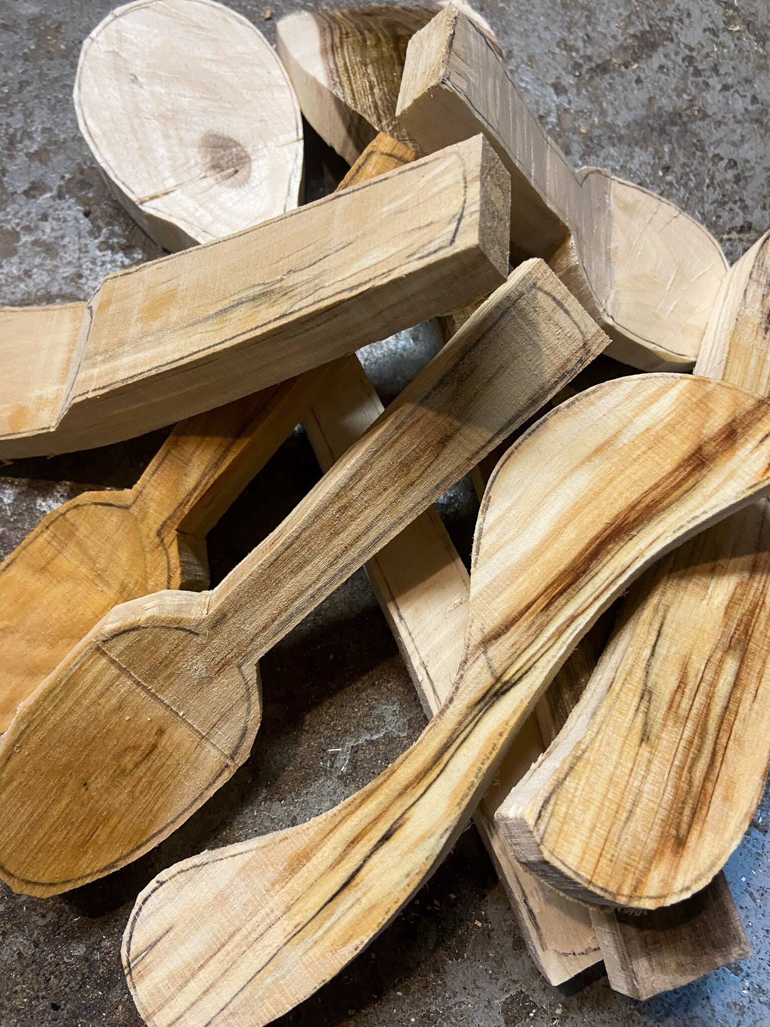Green wood spoon sale blanks