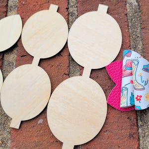 Wooden Hair Bow Template: 4x2.5&quot; Bow Making