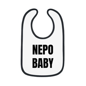 Nepo Baby Contrast Trim Jersey Bib