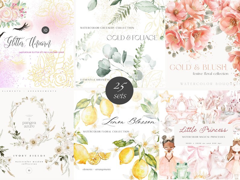 Barn- och blommigt sommarpaket - Pangea Azure-paket - Barnrumspaket - Blommigt paket bild 4