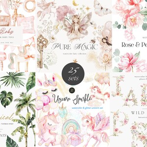 Barn- och blommigt sommarpaket - Pangea Azure-paket - Barnrumspaket - Blommigt paket bild 2