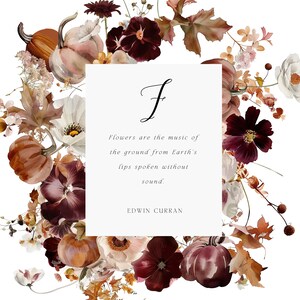 Pumpkins & Floral Bouquets Clipart - Pumpkin Clipart - Watercolor ...