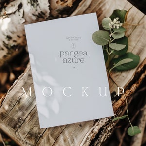 Bosmodellen - bosgroen mockup - slim object - PSD mockup - kaartmodel - uitnodigingsmodel - hoge resolutie
