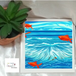Water Sea and Ocean Life Ceramic Tiles A