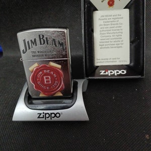 ZIPPO  New - Jim Beam Bourbon Whiskey - with Box