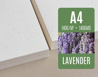 Seed paper A4 - Lavender - Bulk of blank plantable seeded paper sheets wholesale