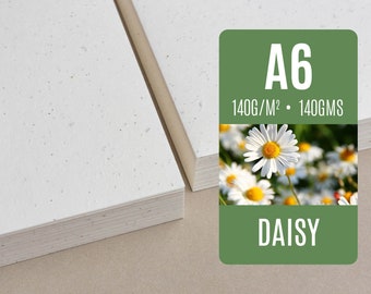 A6 seeded paper - Daisy - lot of seed paper sheets to plant wholesale