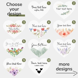 Custom Wedding Gift Favors Seed Paper Hearts Shapes Plantable Wildflower Grow Bulk Wholesale bundle of hearts Thank You Biodegradable image 7