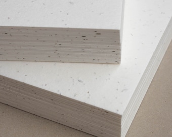 Bulk Plantable Seed Paper - Pack 10 sheets - Wildflower Mix Poppy Daisy Myosotis - Bulk of blank plantable seeded paper sheets wholesale
