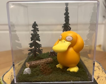 Psyduck Terrarium Diorama Plastic Display Box