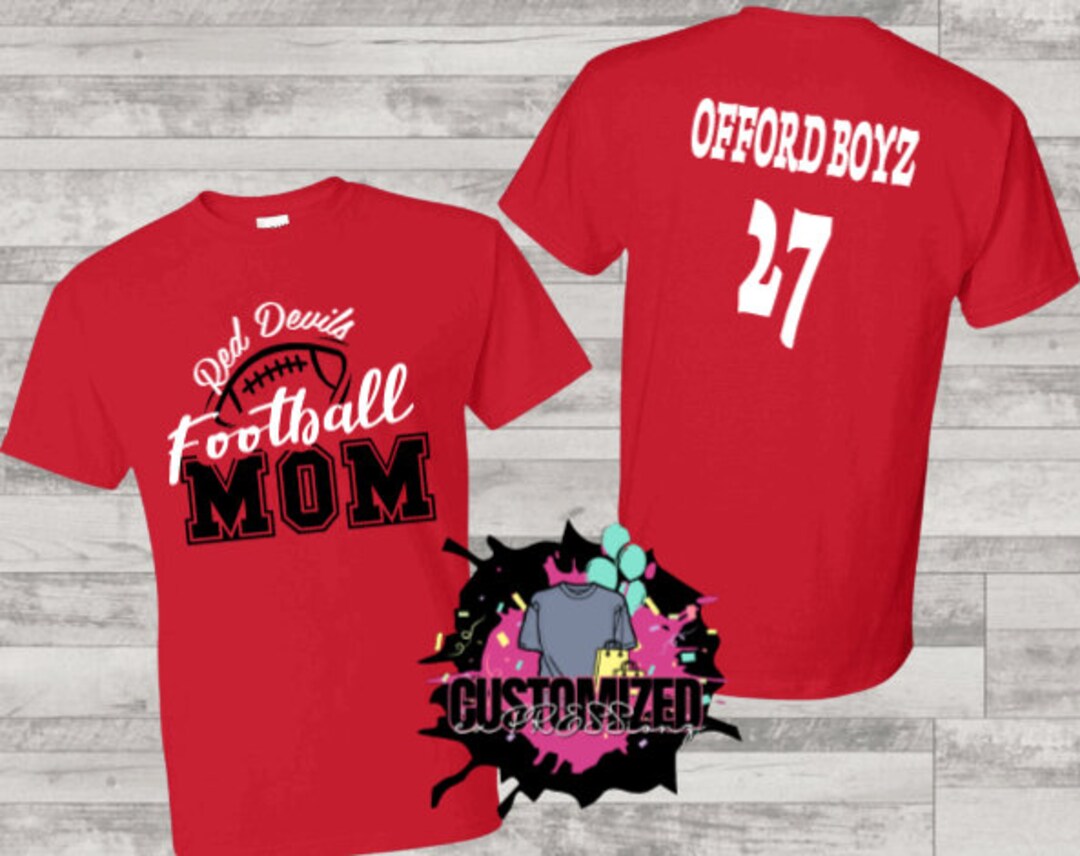 Football Shirt Football Spirit Wear Football Mom Shirt Etsy