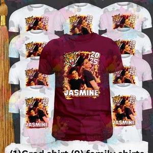 Graduation Proud Family Pack, Custom Grad Family Shirts, Matching Senior 2025 Shirts, Personalized Graduation Tees for Family and Friends