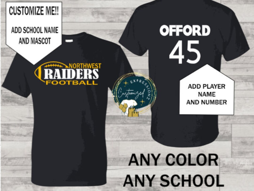 Team Football Shirts, Custom Team Shirts, Personalized Football Shirt