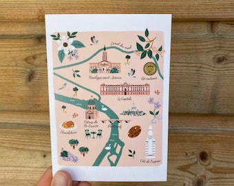 carte postale Toulouse illustration