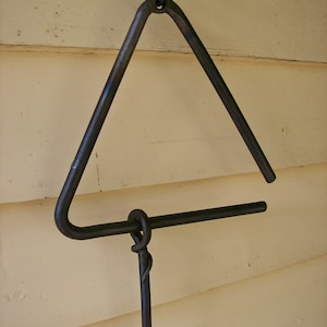 Forged Dinner Bell Triangle
