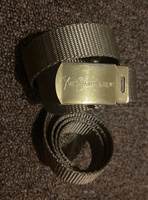 YVES SAINT LAURENT elastic Logo belt – Vintage Carwen