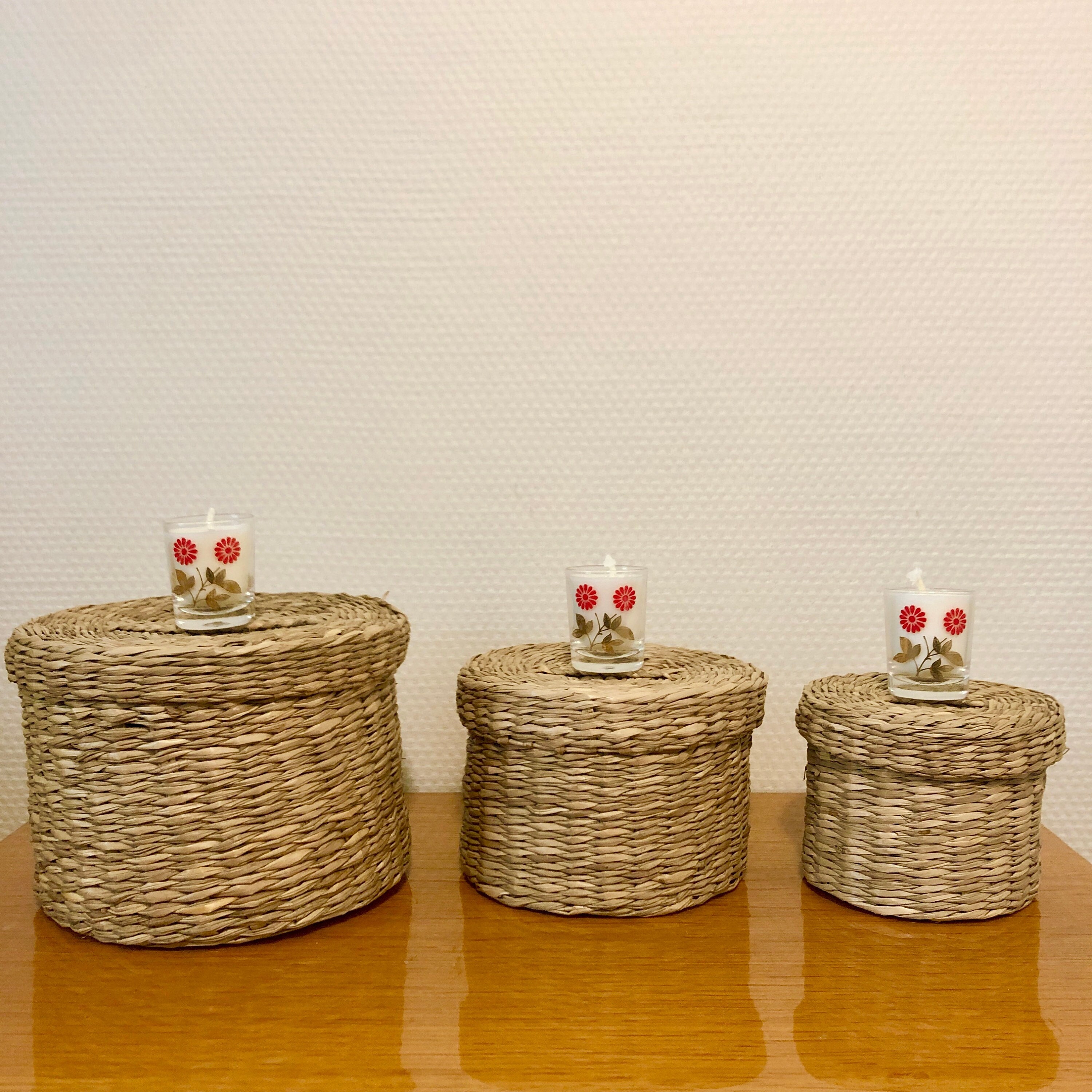 Trio Mini Bougies Parfumées Flower Power 