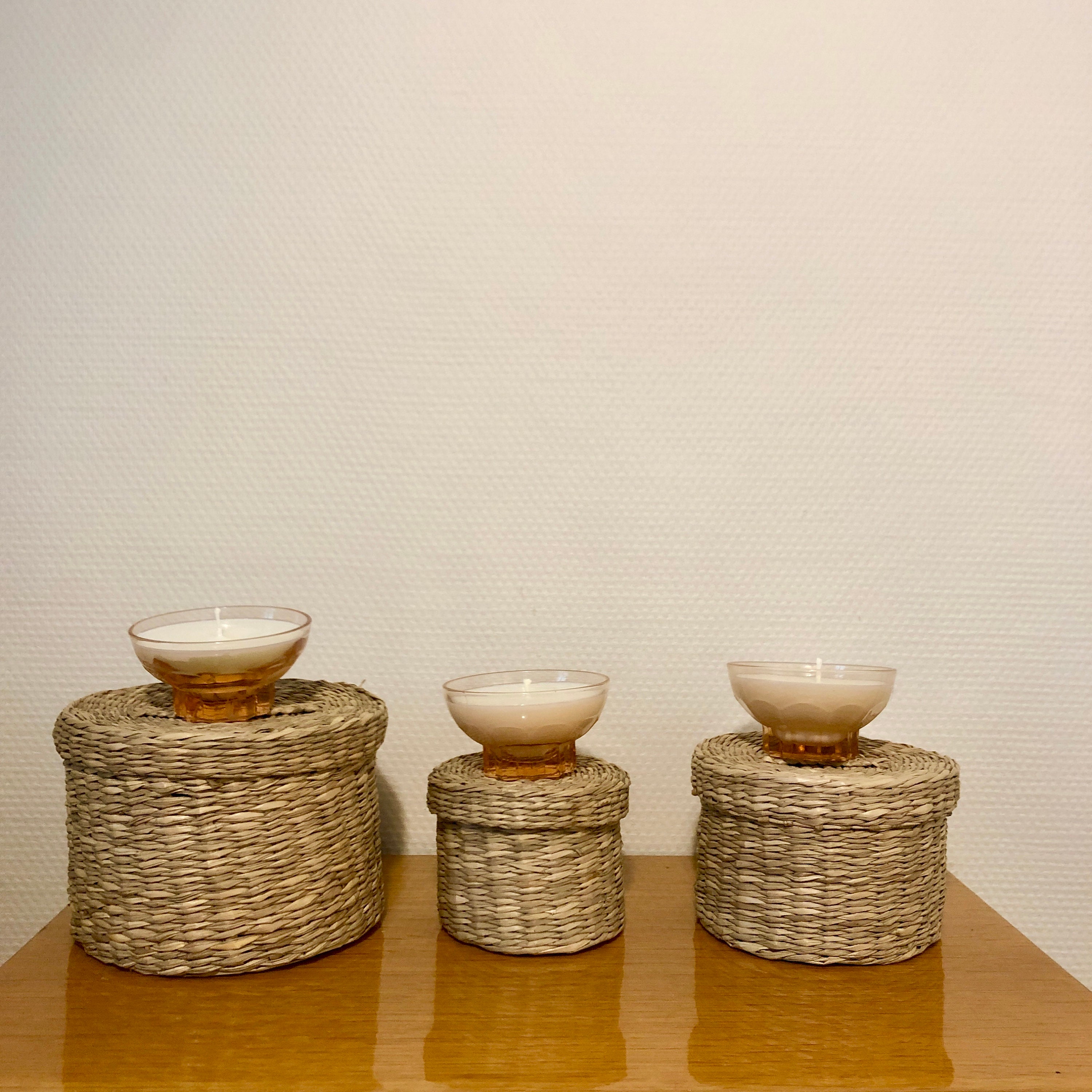 Trio Bougies Parfumées Pink Flamingos 