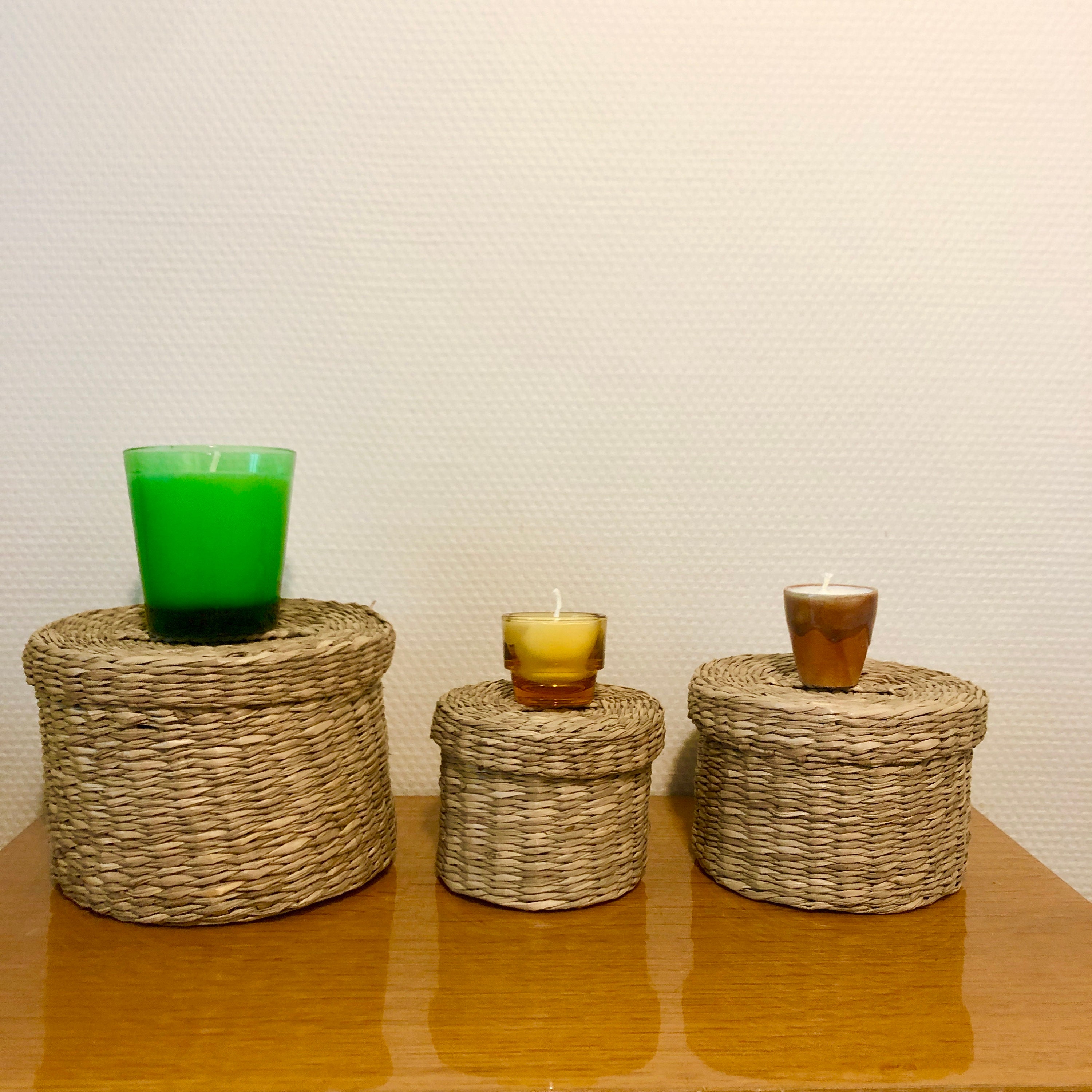 Trio Bougies Parfumées Les Fumées et Céramiques 