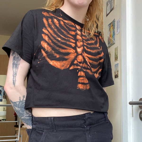 Bleach Dyed Shirt Etsy