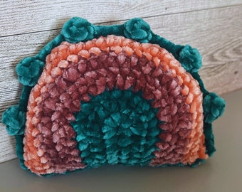 Rainbow baby rattle / Boho baby rattle / Crochet baby rattle / Baby shower gift / Nursery Decor / Ready to ship / Boho nursery