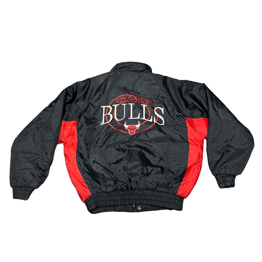Vintage Chicago Bulls Basketball Red and Black Padded Coat Etsy
