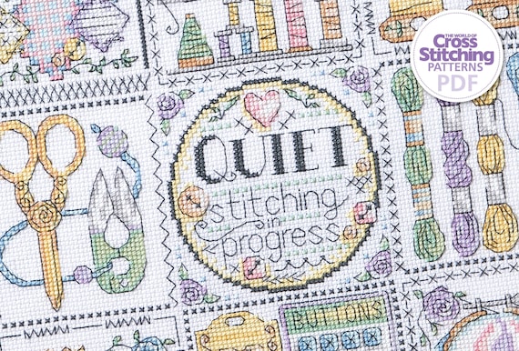 Stitcher's Paradise Sampler Cross Stitch Pattern PDF Chart Instant