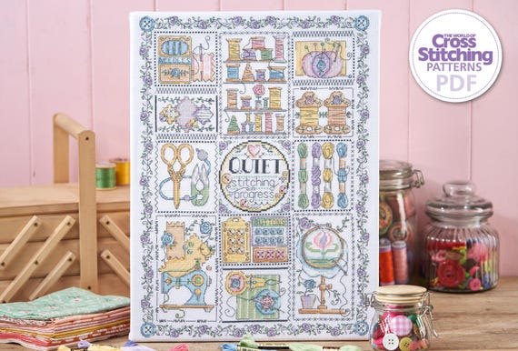 Stitcher's Paradise Sampler Cross Stitch Pattern PDF Chart Instant