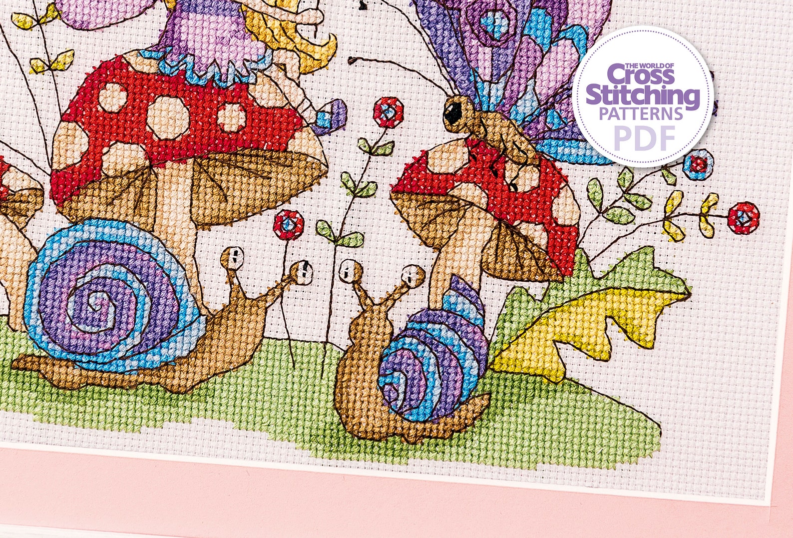 Fairy Cross Stitch Pattern PDF Chart Instant Download Fantasy Animal ...