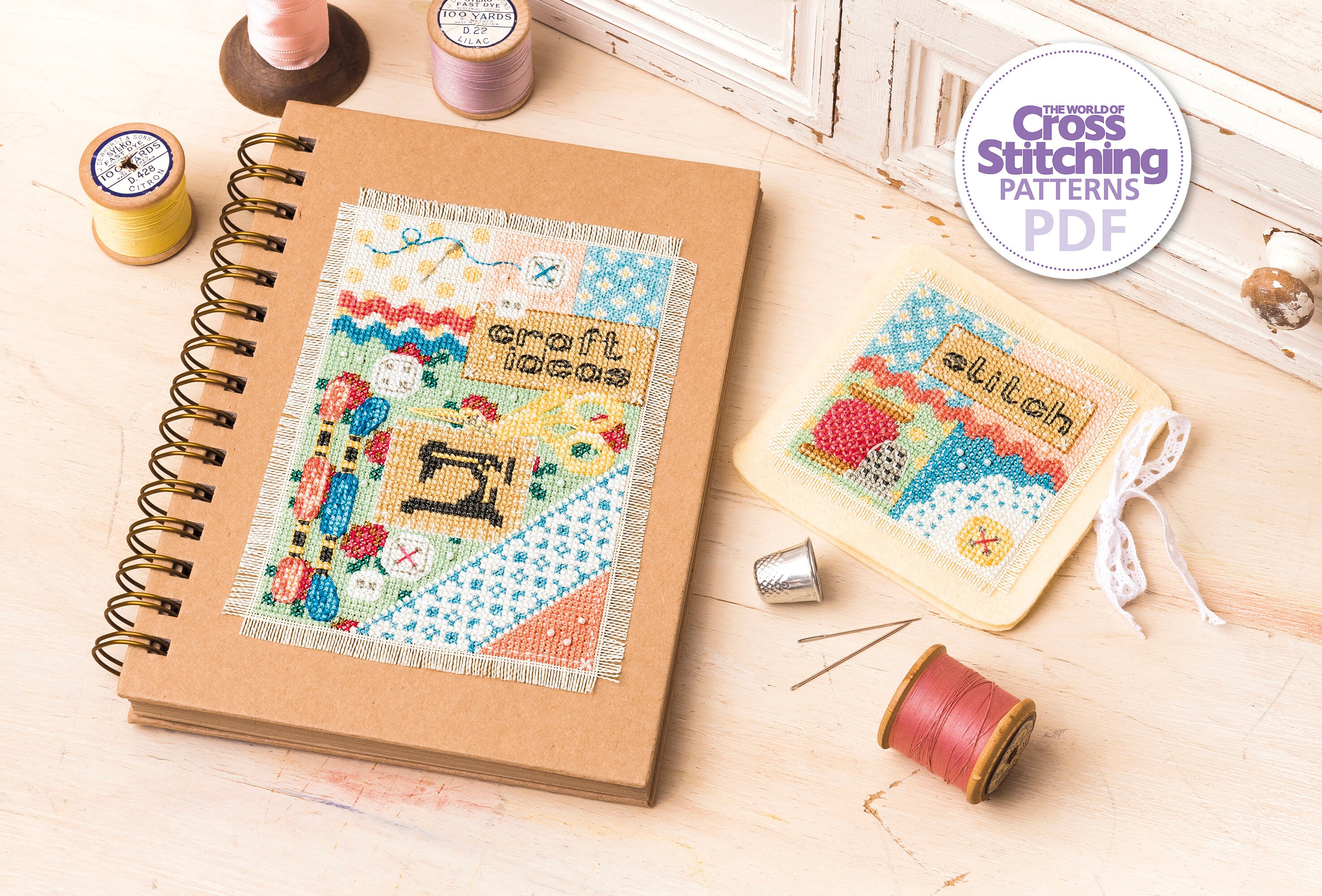 Sewing Accessories Cross Stitch Patterns PDF Chart Instant Download ...