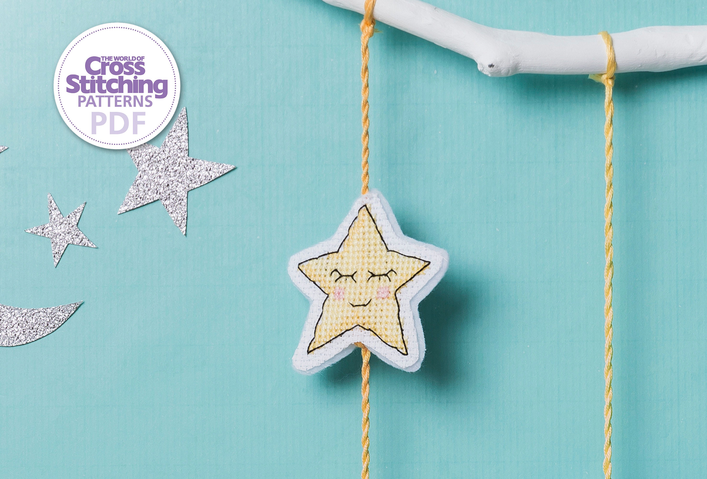 Baby Mobile Cross Stitch Patterns PDF Charts Instant Download Etsy