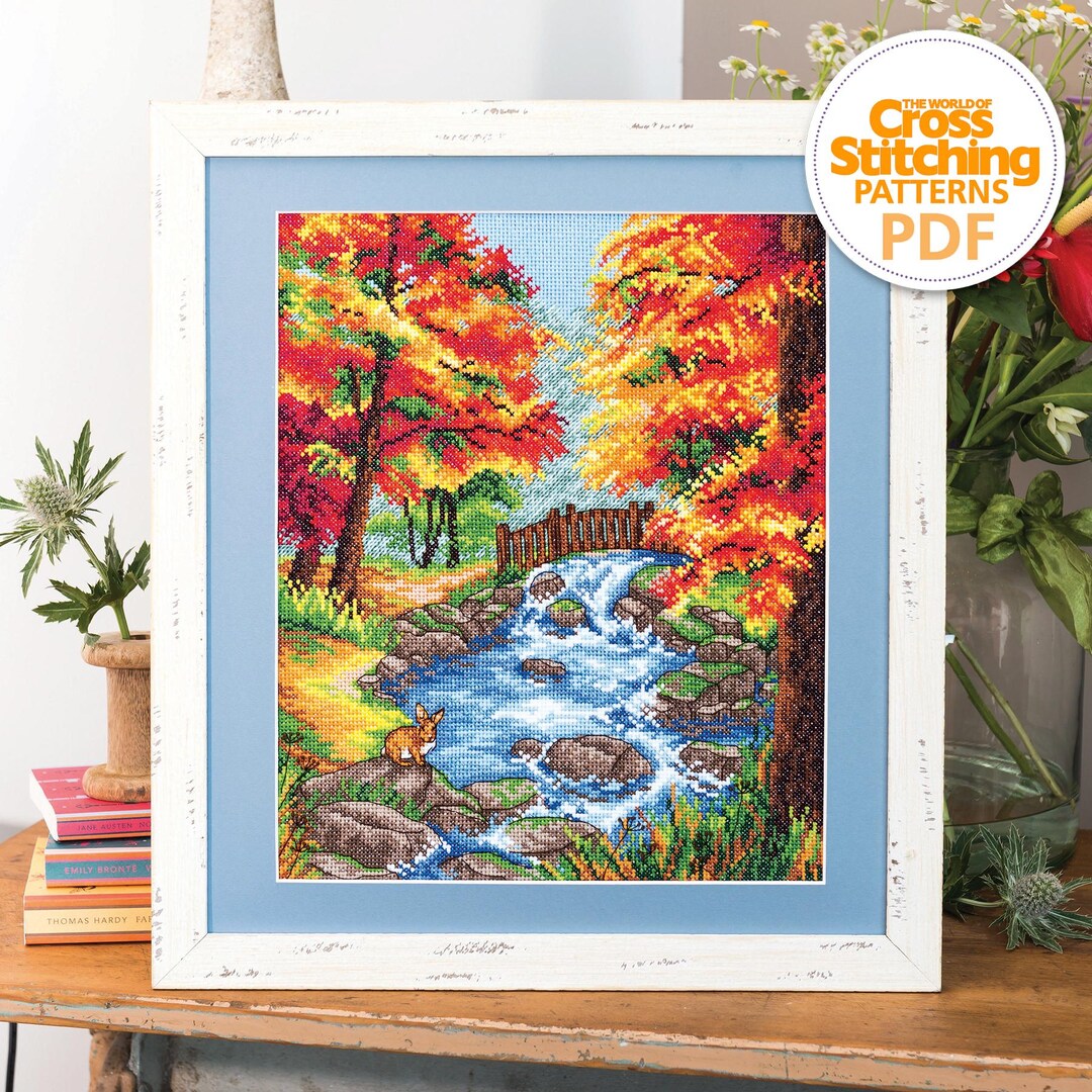 Autumn Fall Woodland Cross Stitch Pattern PDF Chart Instant Download ...