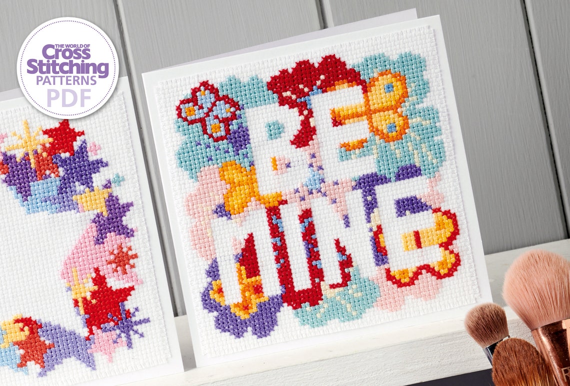 Love Cards Cross Stitch Patterns PDF Charts Instant Download, Assisi ...
