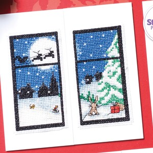 Winter Window Gatefold Cards Cross Stitch Patterns PDF Chart Instant ...