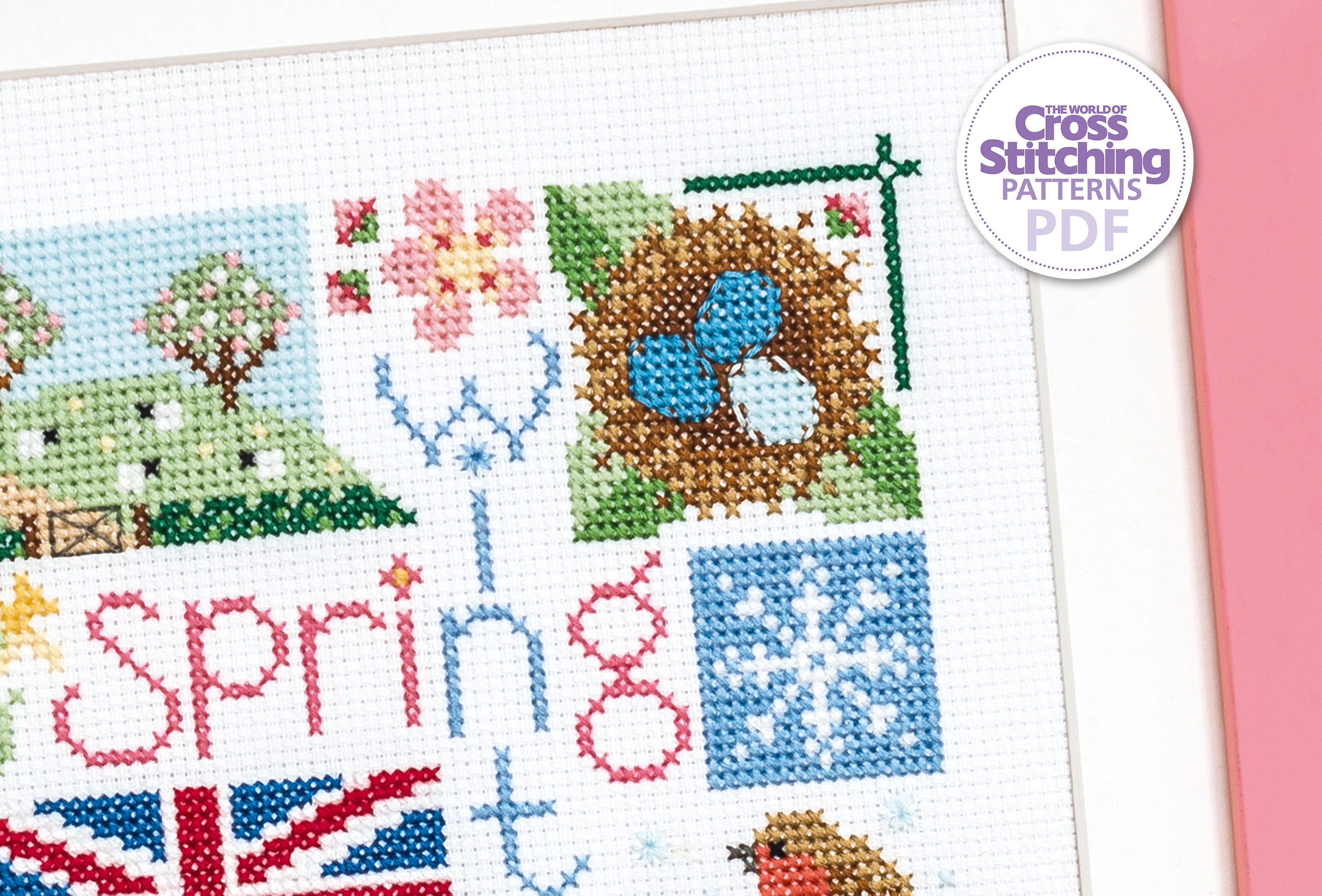 Seasons Sampler Cross Stitch Pattern PDF Chart Instant Download ...