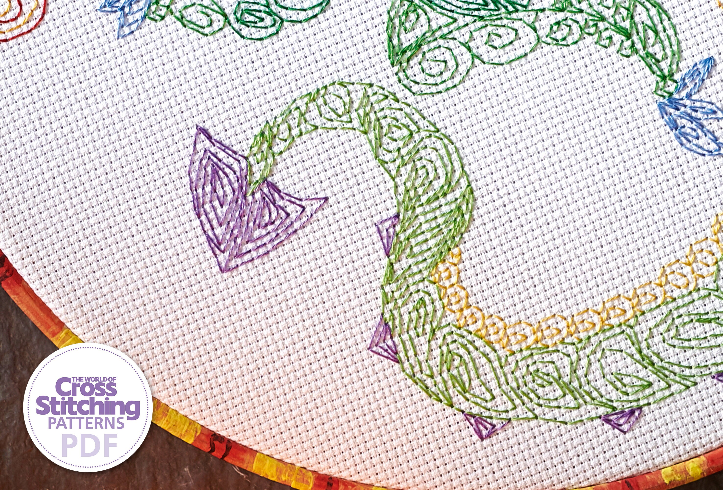 Dragon Cross Stitch Pattern PDF Chart Instant Download, Backstitch ...