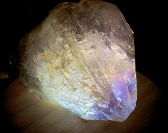 Smoky Quartz Amethyst Elestial Point - Spiritual Transformation Crystal