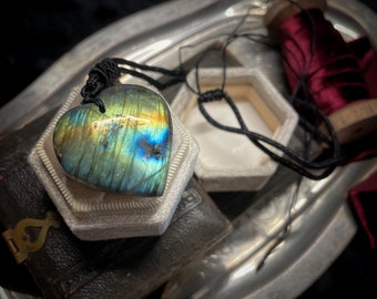 Labradorite Heart Necklace