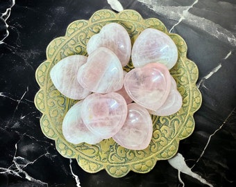 Rose Quartz Worry Thumb Stone