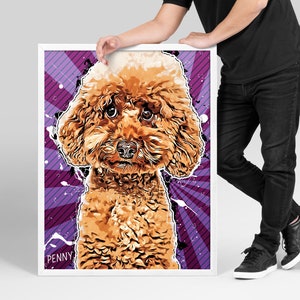 Pet portrait, pet portrait custom, pet portrait painting, personalized pet portrait, cartoon dog portrait, pet portrait from photo, doodle