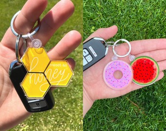 Key Accessories Keychain Accessories Purse Charm Backpack Charm Keychain Gifts Fan Art Keychain Hunny Bear Acrylic Keychain