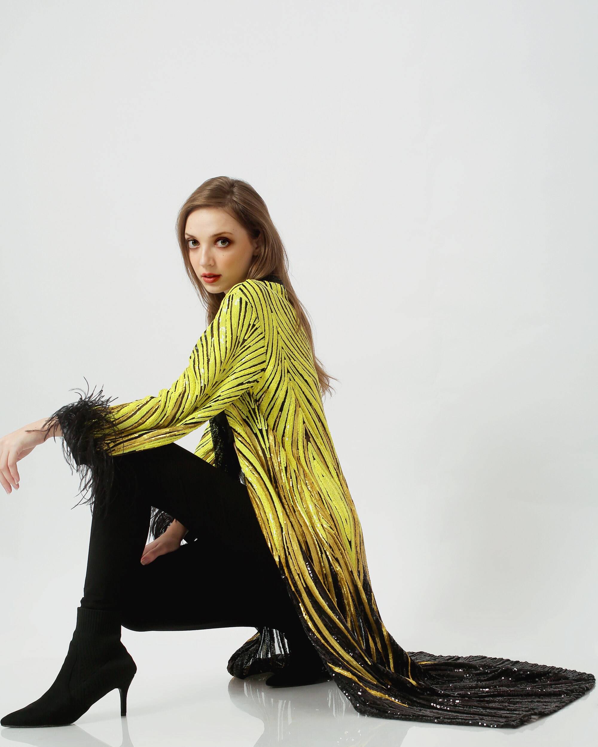 Sequin Kimono Sparkly Duster Burning Man Women Robe Etsy