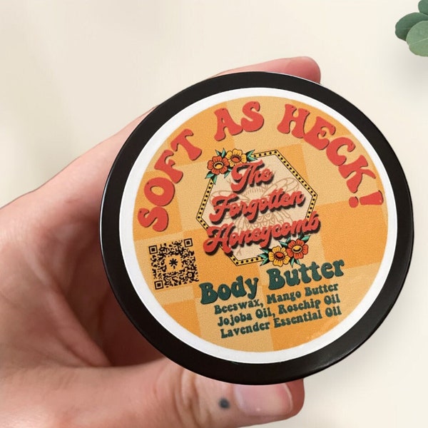 Soft As Heck! Tattoo Aftercare - Handmade Organic Body Butter, Healing Tattoo Aftercare Balm, Natural Moisturizer