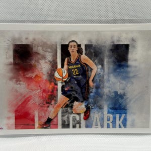 Caitlin Clark 4x6 Art Print, John Rudolph Signed V4