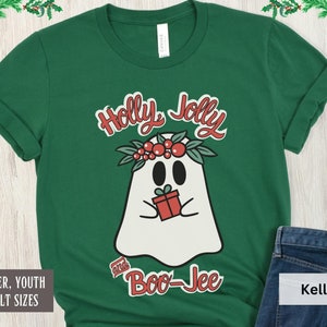 Christmas Ghost Shirt, Boo-Jee Christmas T-Shirt, Funny Christmas Shirt, Spooky Christmas Shirt, Retro Trendy Christmas Shirt For Women