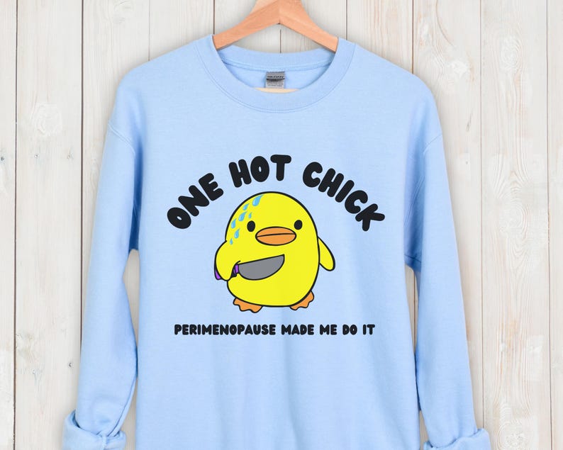 Funny Perimenopause T-Shirt, One Hot Chick Design image 8